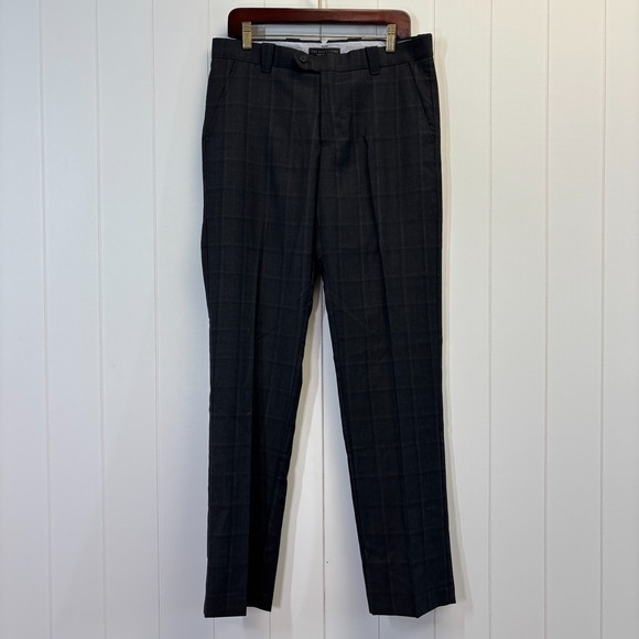 Bloomingdale's Other - Bloomingdales The Mens Store Career Plaid Dress Pants Size 32 X 34 Preppy Office